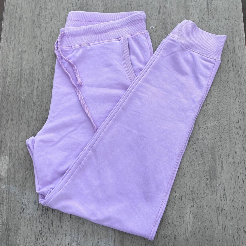 Ambiance Purple Jogger Sweatpants Drawstring Waist Pockets Size M 65776